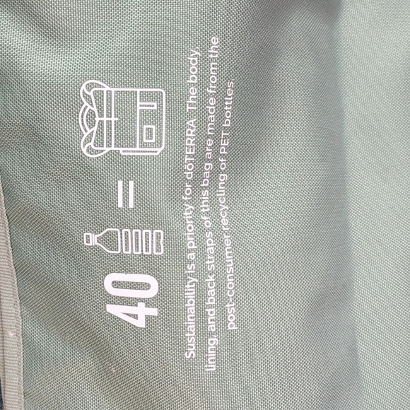 doTERRA Green Backpack Sustainable, Recycled Construction For Kitty Rescue! - Picture 4 of 12